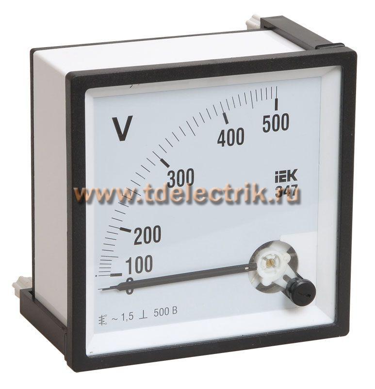 Фотография №1, Вольтметр Э47 500В кл. точн. 1,5 96х96мм