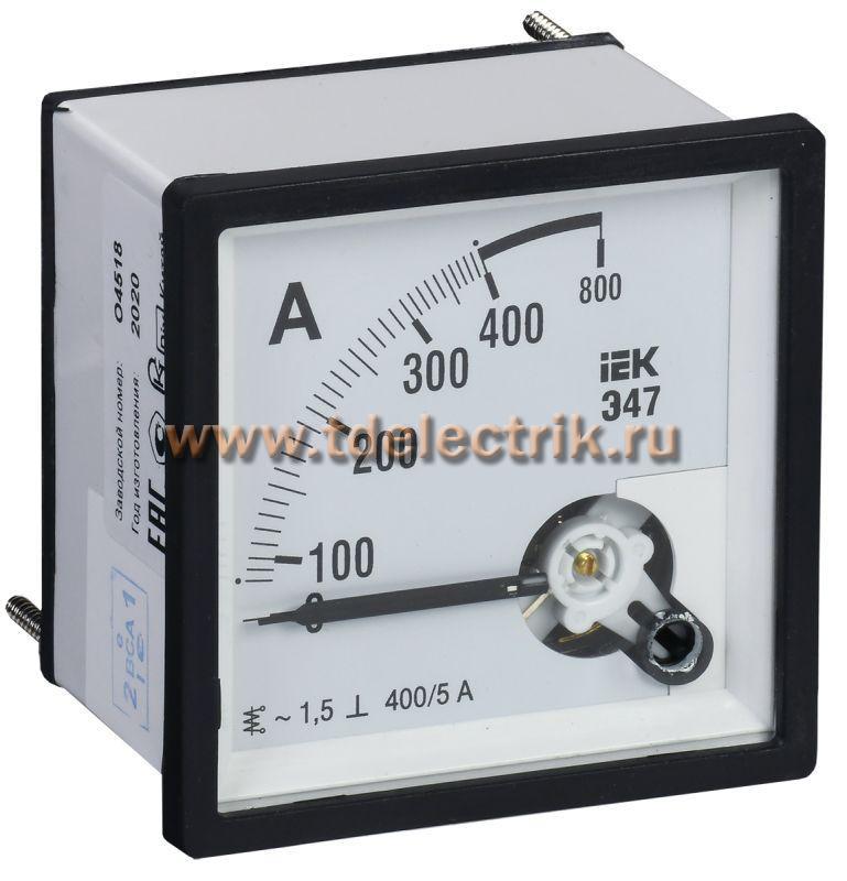 Фотография №1, Амперметр Э47 400/5А кл. точн. 1,5 96х96мм