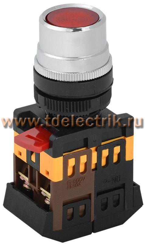 Фотография №1, Кнопка ABLF-22 кр. 1з+1р ИЭК BBT10-ABLF-K04