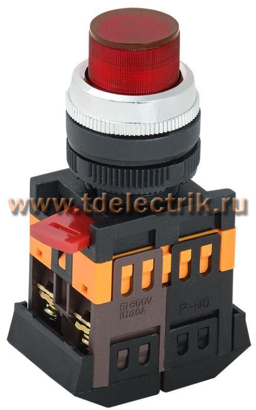 Фотография №1, Кнопка ABLFP-22 кр. 1з+1р ИЭК BBT20-ABLFP-K04