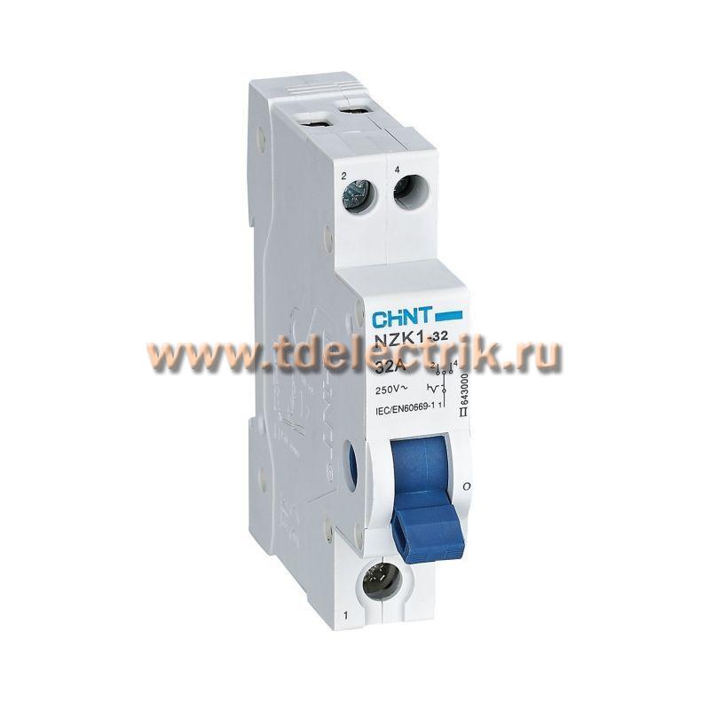 Фотография №1, Модульный переключатель NZK2-32 1P 32А 2 положения (R)