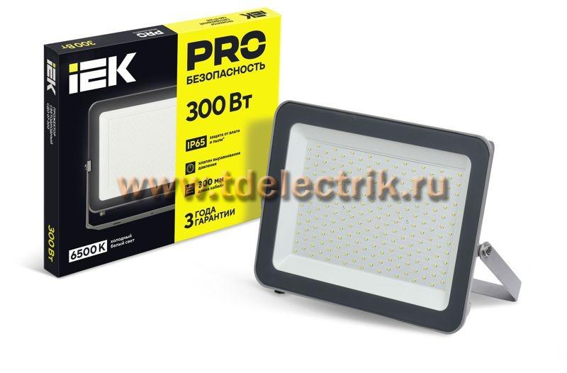 Фотография №1, Прожектор СДО 07-300 светодиодный серый IP65 IEK
