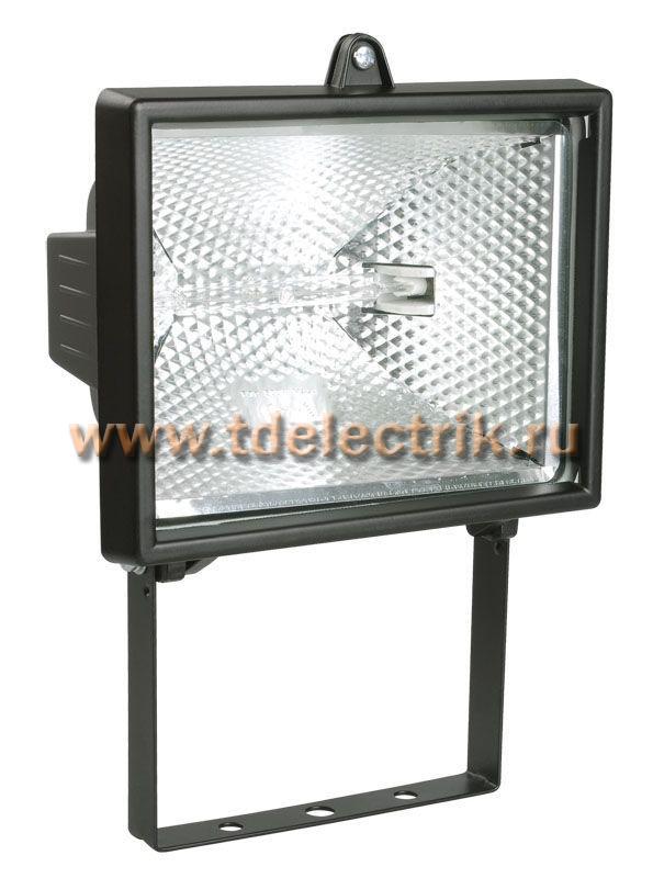 Фотография №1, Прожектор ИО500 галоген. черный IP54 IEK