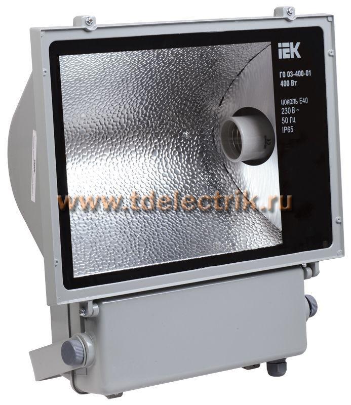 Фотография №1, Прожектор ГО03-400-01 400Вт E40 серый симметричный IP65 IEK