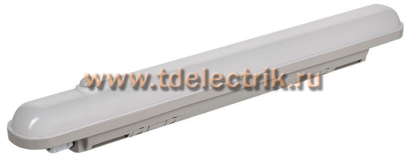 Фотография №1, Светильник ДСП 1304Д 18Вт 4000К IP65 600мм серый пластик IEK
