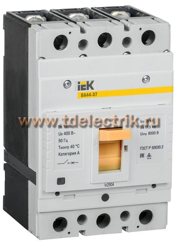 Фотография №1, Выключатель автоматический ВА44-37 3Р 250А 35кА IEK