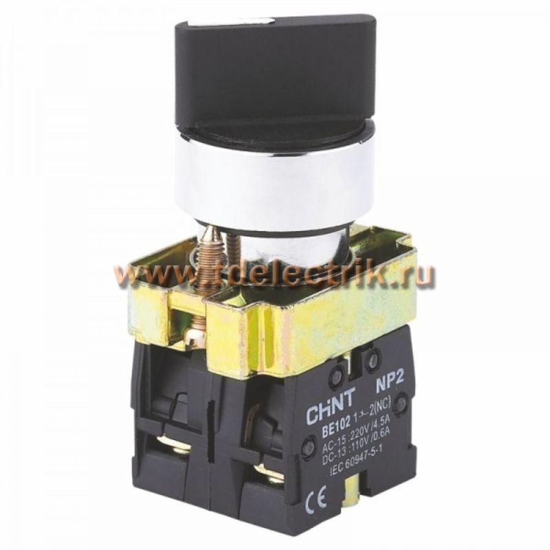 Фотография №1, Переключатель NP2-BD23, 2 положения фиксацией, 2НО, IP40 (R)