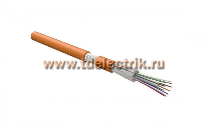 Фотография №1, Hyperline FO-DT-IN-50-8-HFLTx-OR Кабель волоконно-оптический 50/125 (OM2) многомодовый, 8 волокон, плотное буферное покрытие (tight buffer), для внутренней прокладки, HFLTx, –40°C – +70°C, оранжевый