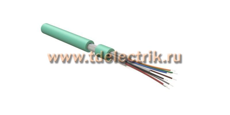 Фотография №1, Hyperline FO-DT-IN-503-8-FRHFLTx-AQ Кабель волоконно-оптический 50/125 (OM3) многомодовый, 8 волокон, плотное буферное покрытие (tight buffer) внутренний, FRHFLTx, –60°C – +70°C, голубой (aqua)