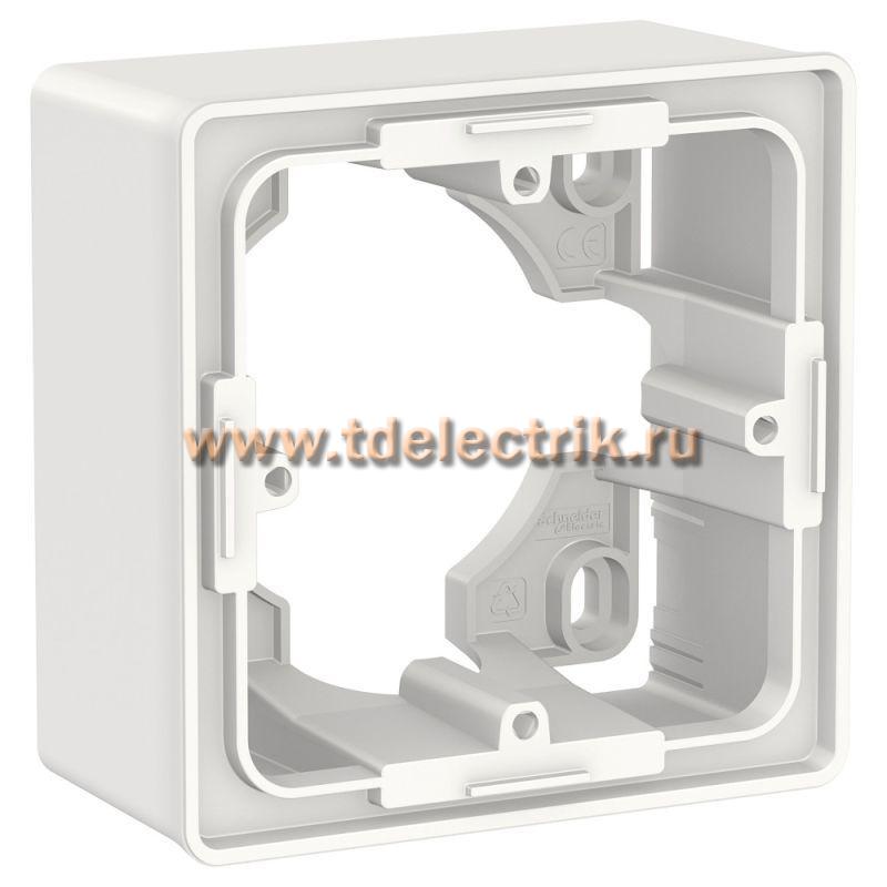 Фотография №1, UNICA NEW КОРОБКА для открытой установки, 1-постовая, белый
