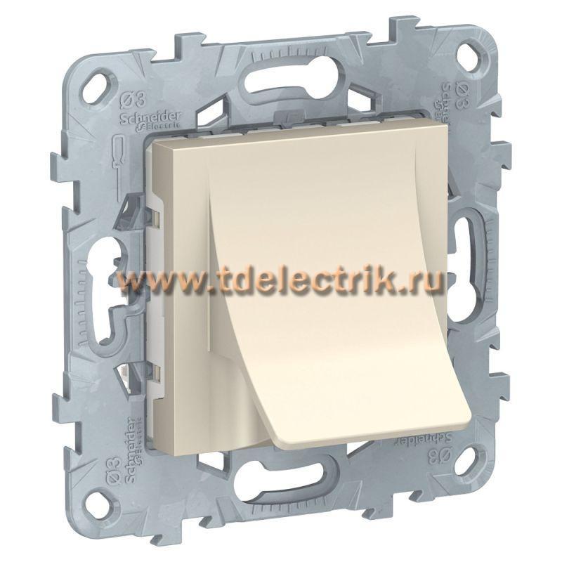 Фотография №1, UNICA NEW ВЫВОД КАБЕЛЯ, 16 А, бежевый