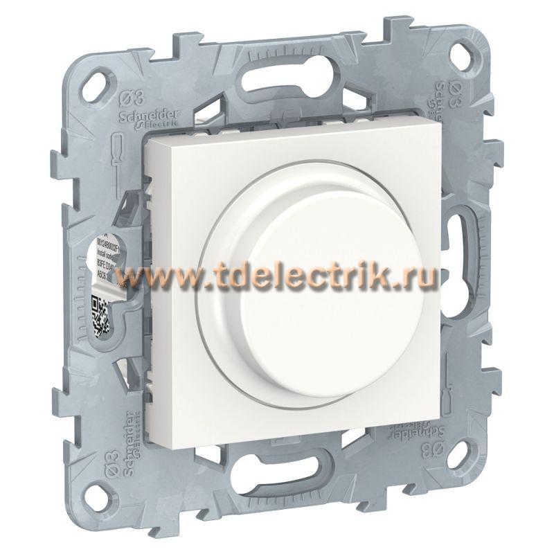 Фотография №1, UNICA NEW LED СВЕТОРЕГУЛЯТОР Wiser повор-наж, универсальный 7-200Вт, белый