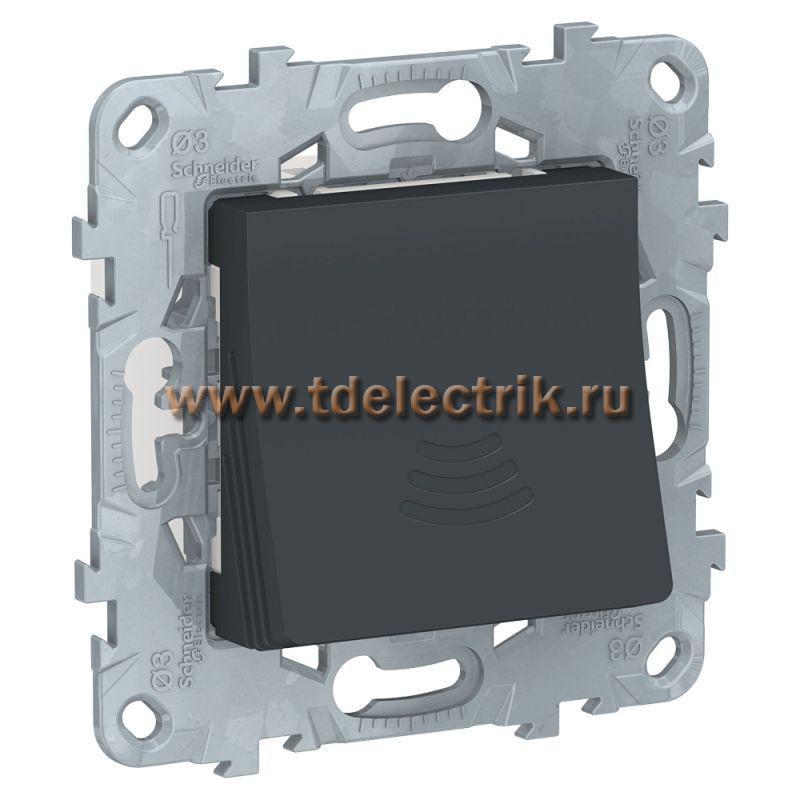 Фотография №1, UNICA NEW ЗВОНОК электронный, 70 дБ/1 м, антрацит