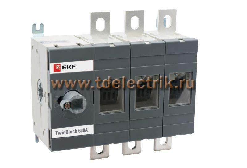 Фотография №1, Рубильник   630A 3P без рукоятки управления TwinBlock EKF PROxima