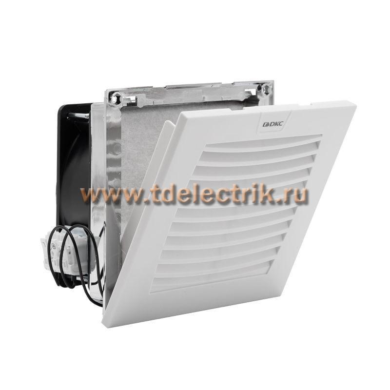 Фотография №1, Вентилятор с фильтром ЭМС 100 м3/ч, 115В AC, 152х152 мм, IP54