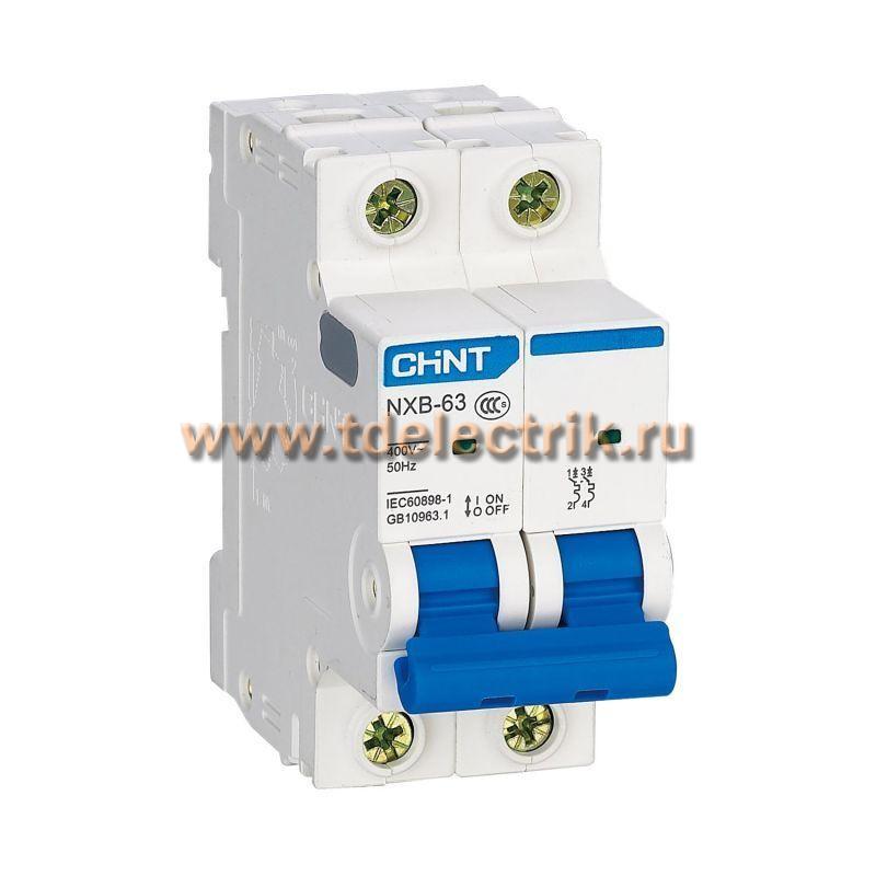 Фотография №1, Выключатель автоматический модульный NXB-63 2P 32А 6кА х-ка B (R)