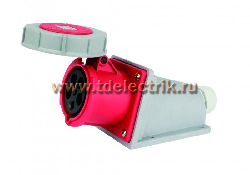 Фотография №1, Розетка стационарная 3Р+РЕ+N 125А 380В IP67 РС-103