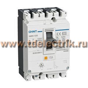 Фотография №1, Выключатель автоматический NM8NDC-125C TM 3P 100А 36кА с рег. термомаг. расцепителем (R)
