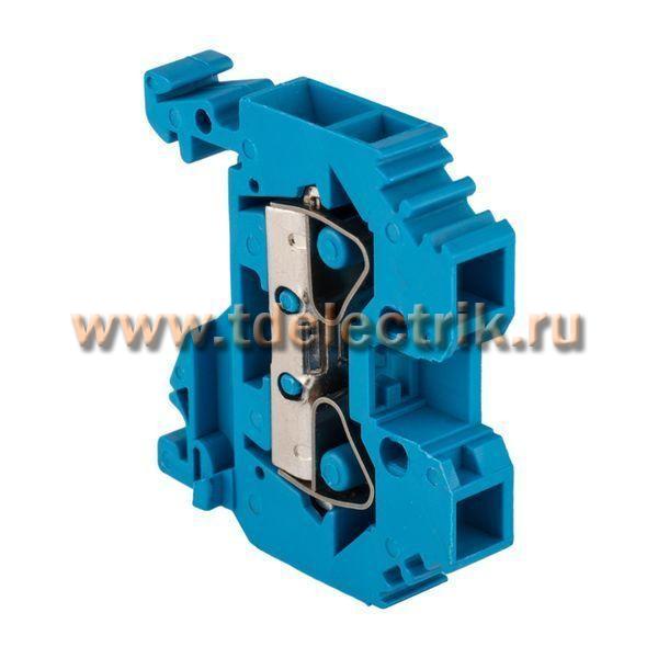 Фотография №1, Колодка клеммная пружинная JXB-S-6 41А синяя EKF PROxima