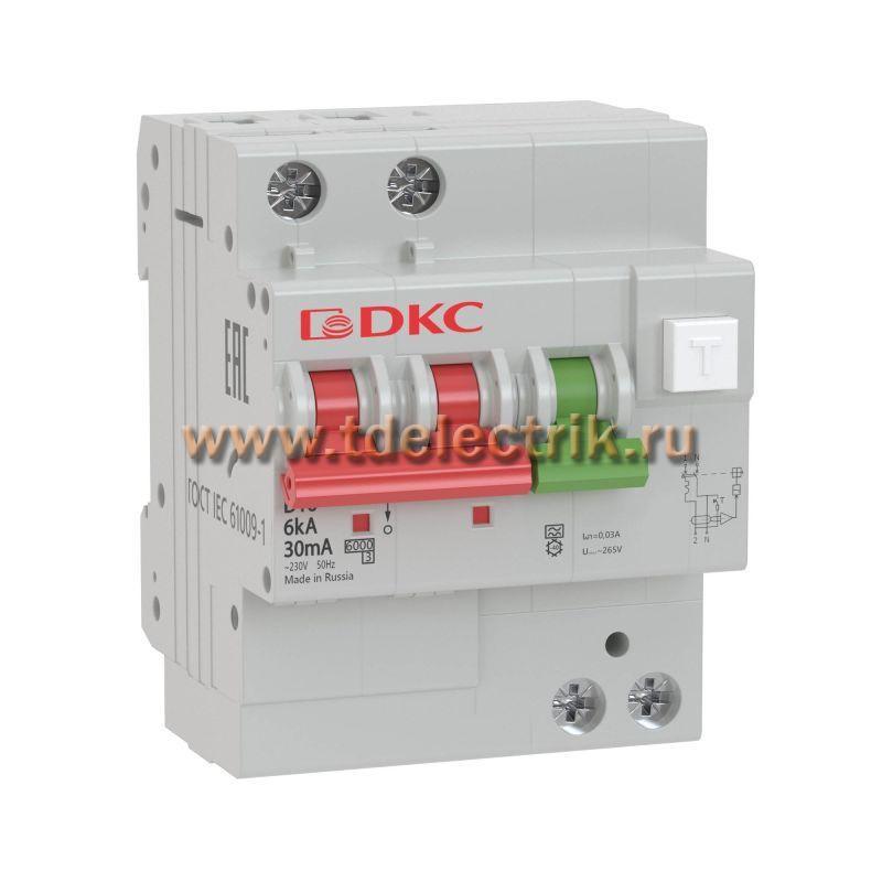 Фотография №1, АВДТ с защитой от сверхтоковYON MDV63 1P+N 10A C 30mA 6kA тип A