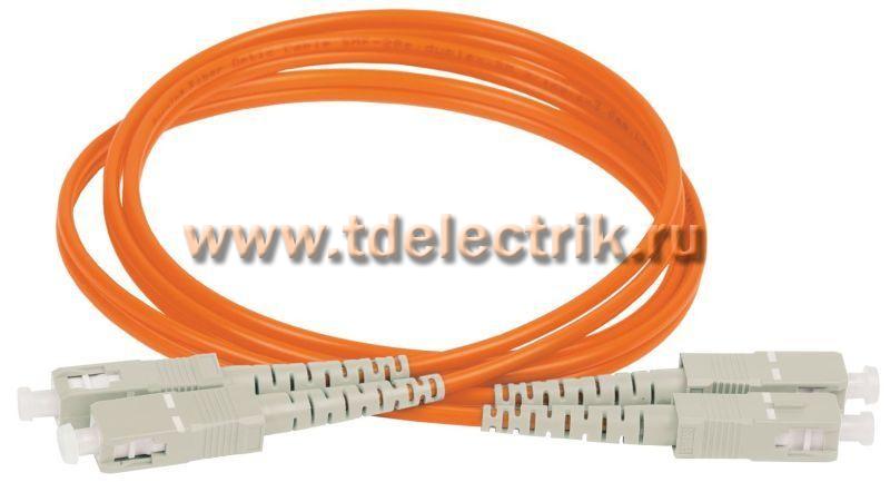 Фотография №1, Оптический коммутационный соединительный шнур (патч-корд), для многомодового кабеля (MM), 50/125 (OM2), SC/UPC-SC/UPC, двойного исполнения (Duplex), LSZH, 50м