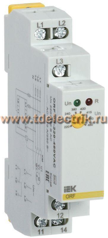 Фотография №1, Реле фаз ORF-08 3ф. 220-460В AC IEK