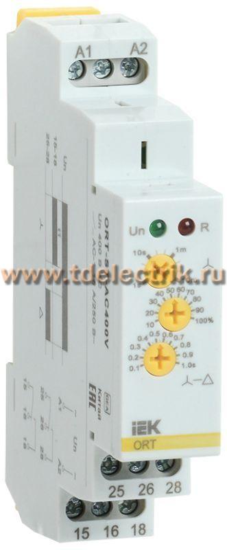 Фотография №1, Реле пуска звезда-треугольник ORT 400В AC IEK