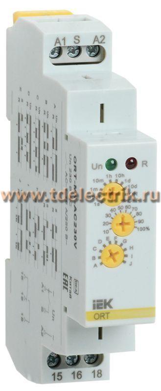Фотография №1, Реле времени ORT многофункц. 1 конт. 230В AC IEK