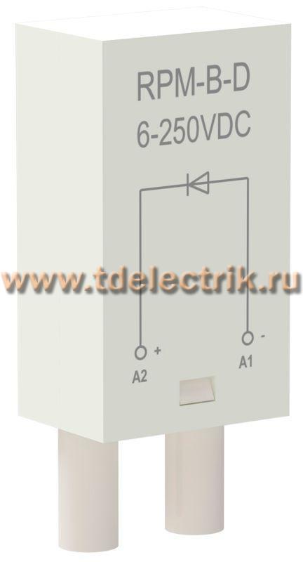 Фотография №1, Модуль защиты для реле диод 6-250В DC ONI