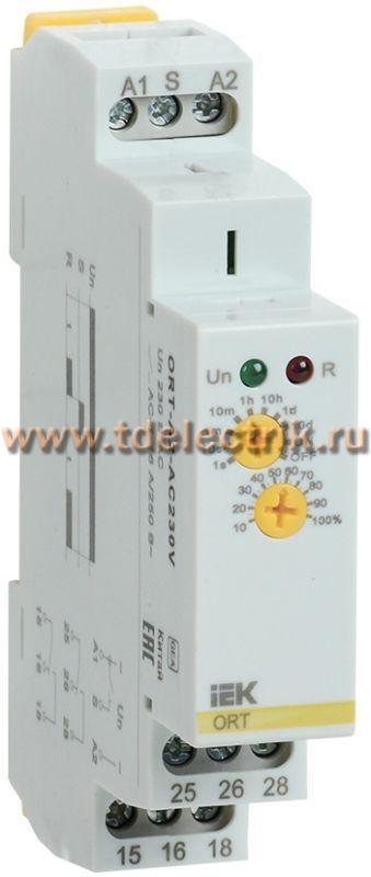Фотография №1, Реле задержки включения ORT 2 конт. 230В AC IEK