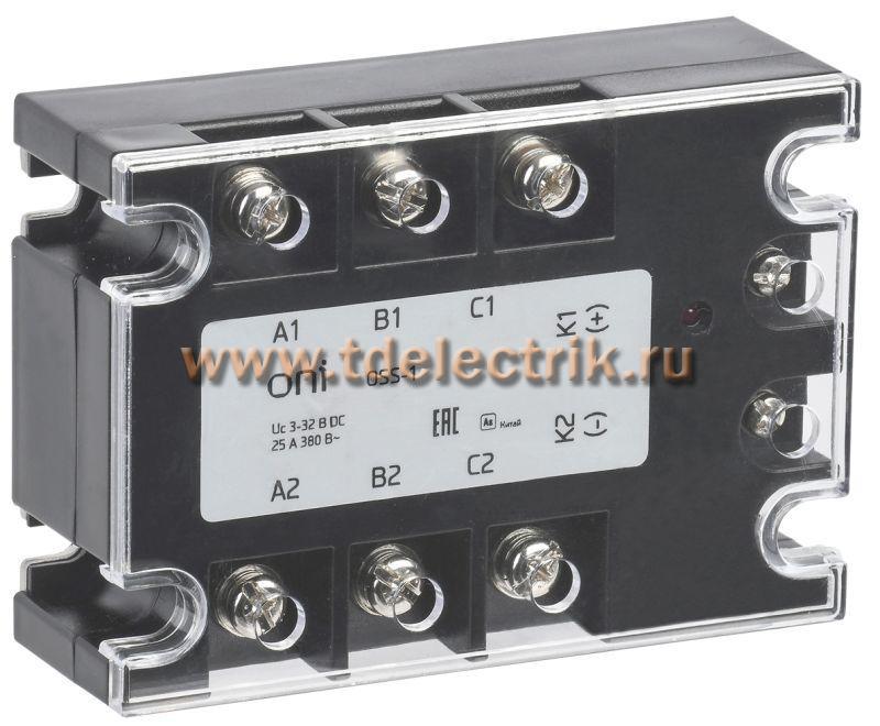 Фотография №1, Реле твердотельное OSS-1 40А 380В AC 3-32В DC ONI
