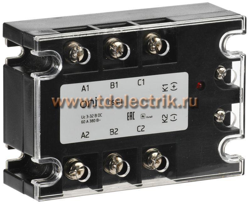 Фотография №1, Реле твердотельное OSS-1 60А 380В AC 3-32В DC ONI