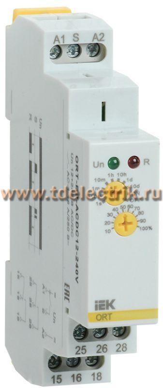 Фотография №1, Реле задержки выключения ORT 2 конт. 12-240В AC/DC IEK