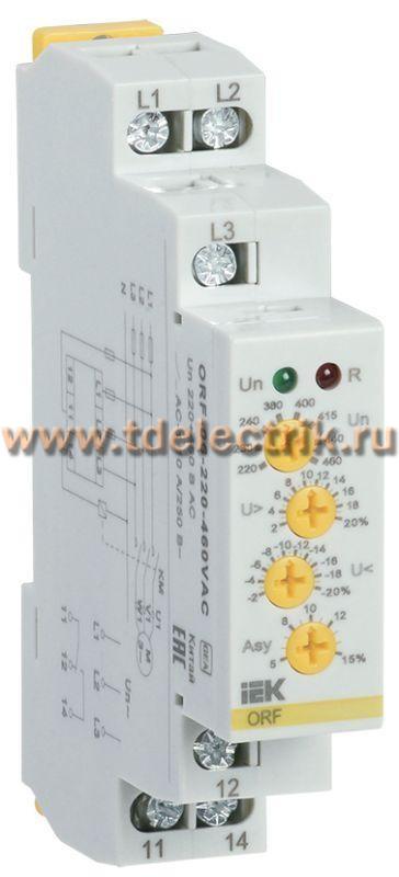 Фотография №1, Реле фаз ORF-06 3ф. 220-460В AC IEK