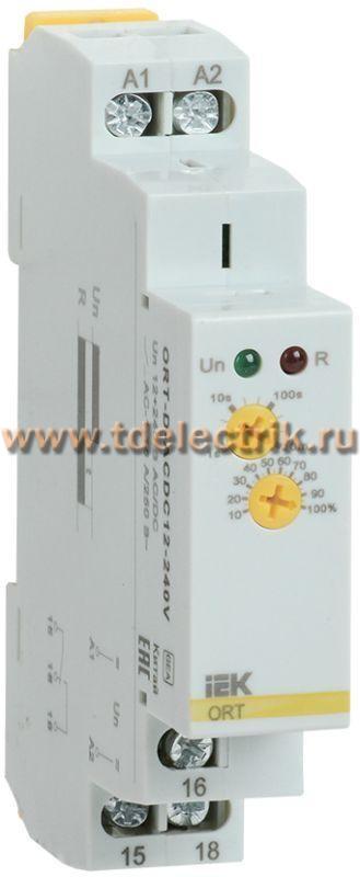 Фотография №1, Реле задержки выкл. при снятии пит. ORT 12-240В AC/DC IEK