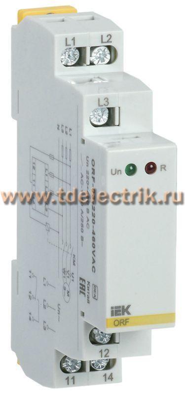 Фотография №1, Реле фаз ORF-03 3ф. 220-460В AC IEK