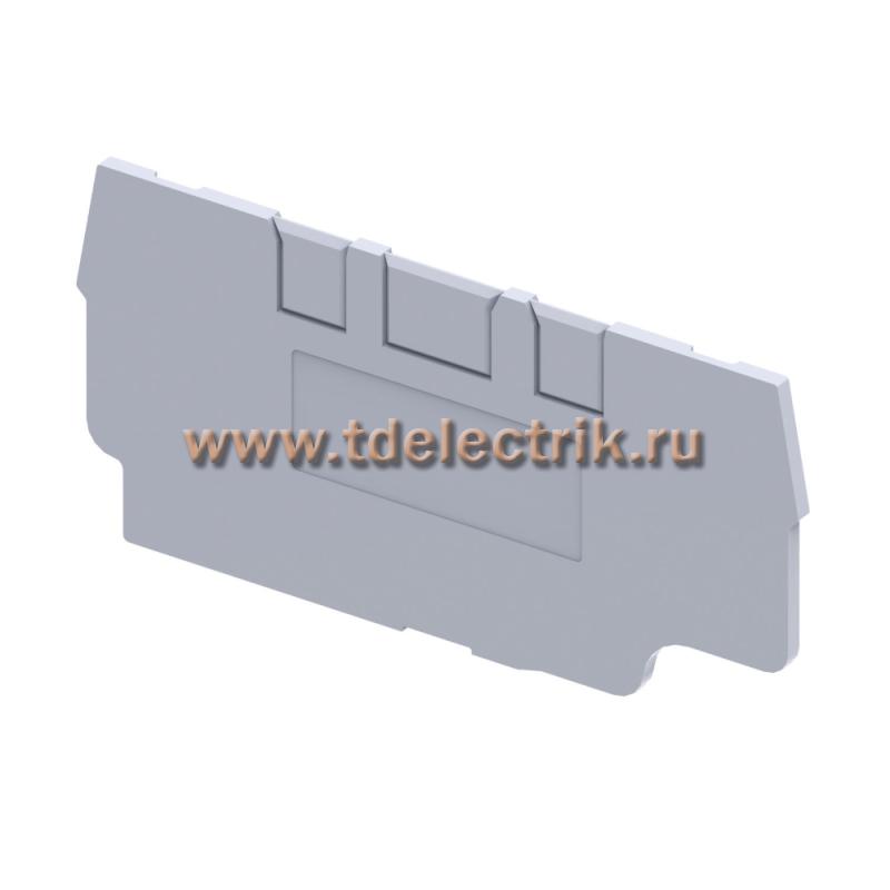 Фотография №1, Крышка концевая для клеммы проходной OptiClip EPCX2.5/3-TRIPLET сер.