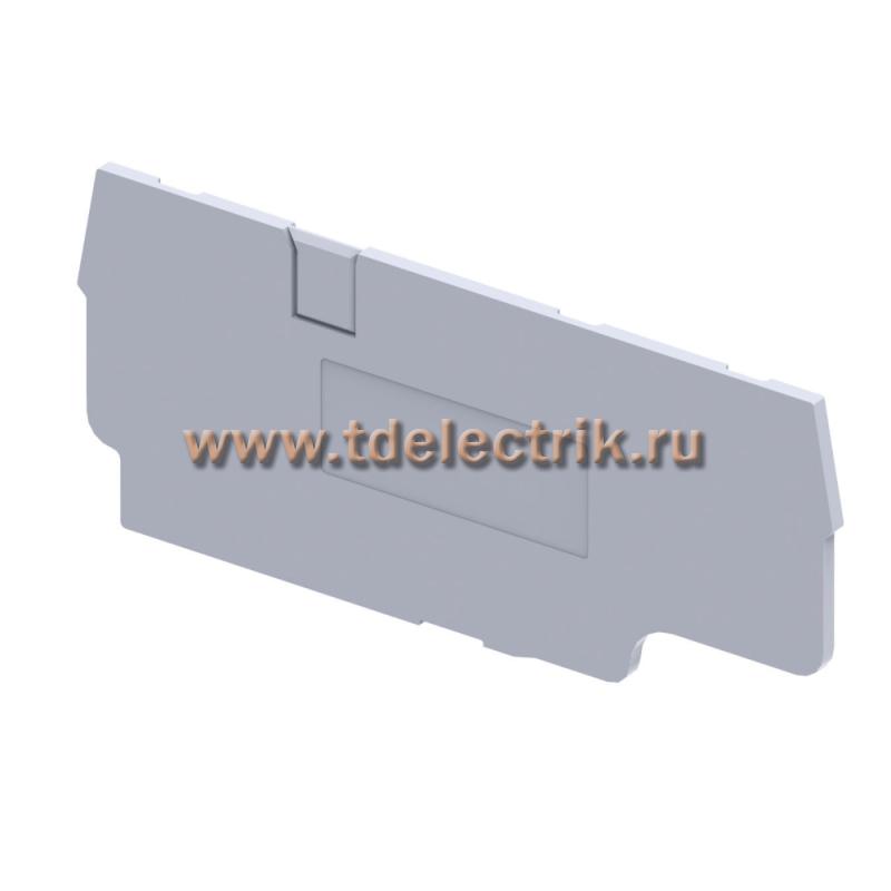 Фотография №1, Крышка концевая для клеммы проходной OptiClip EPCX4/3-TRIPLET сер.