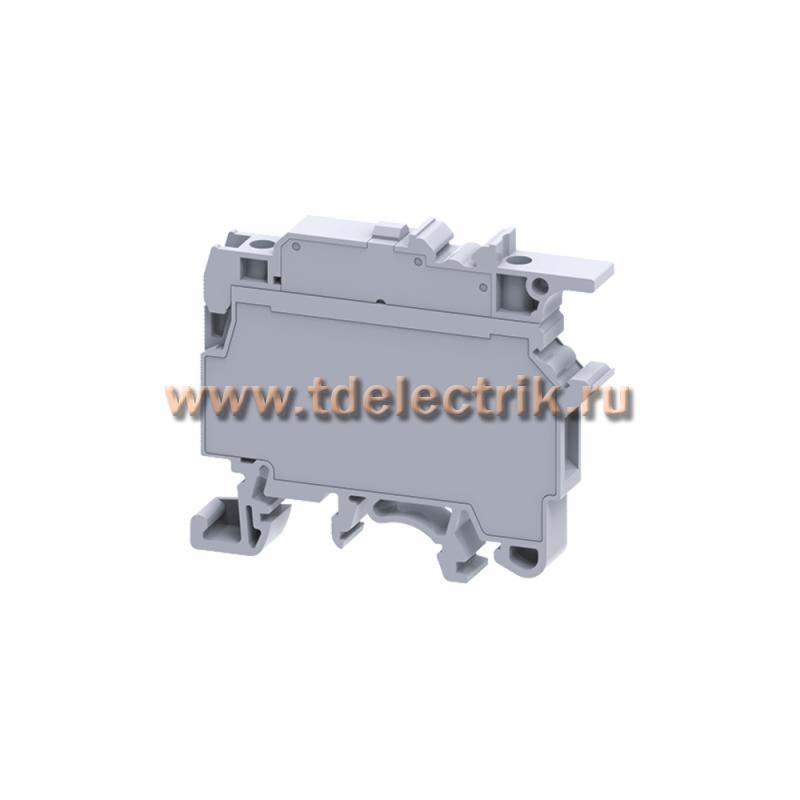 Фотография №1, Клемма для предохранителей винтовая OptiClipCF-4-HESI-(5x20)-6,3A-(0,2-6)-серый