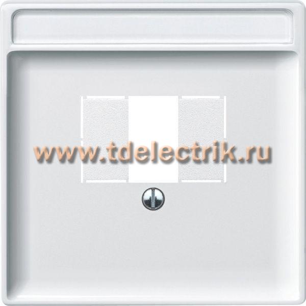 Фотография №1, Накладка Merten для TAE-розетки, моно-/стерео аудио розетки, термопласт (белая)