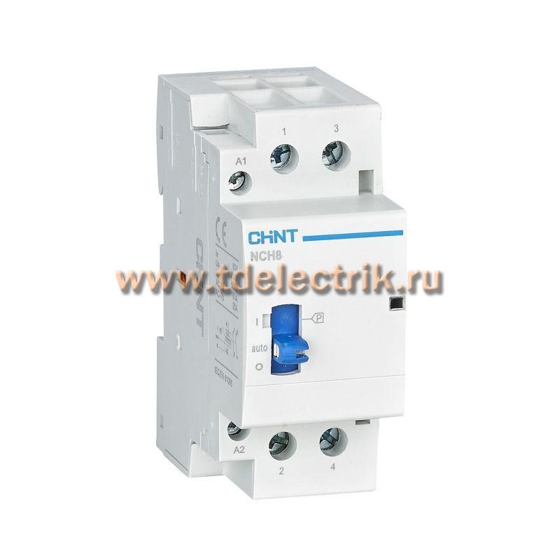 Фотография №1, Контактор модульный с ручным управлением NCH8-20M/20 AC24В 50/60Гц (R)