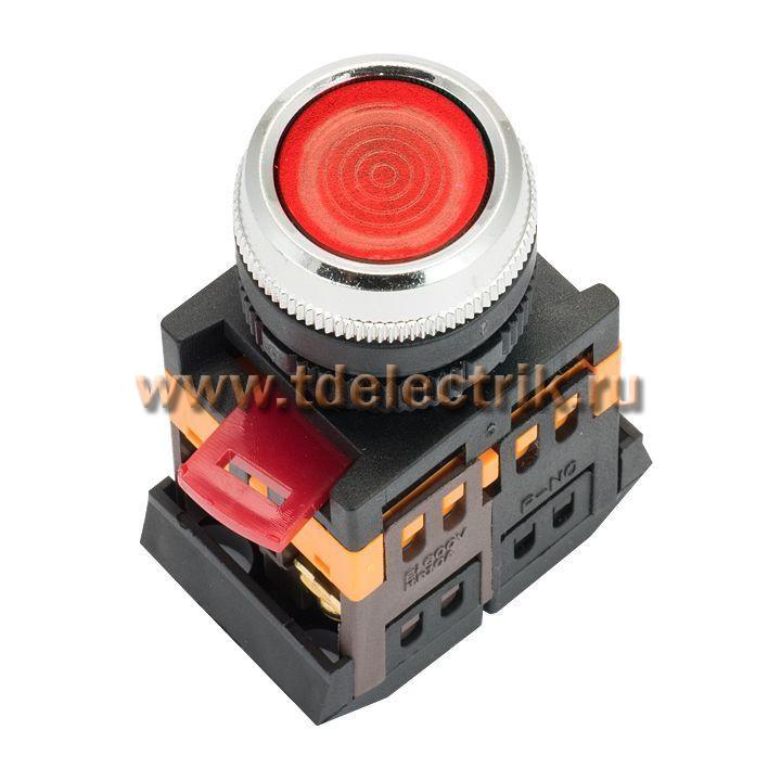 Фотография №1, Кнопка ABLFS-22 с подсветкой красный NO+NC 230В EKF PROxima
