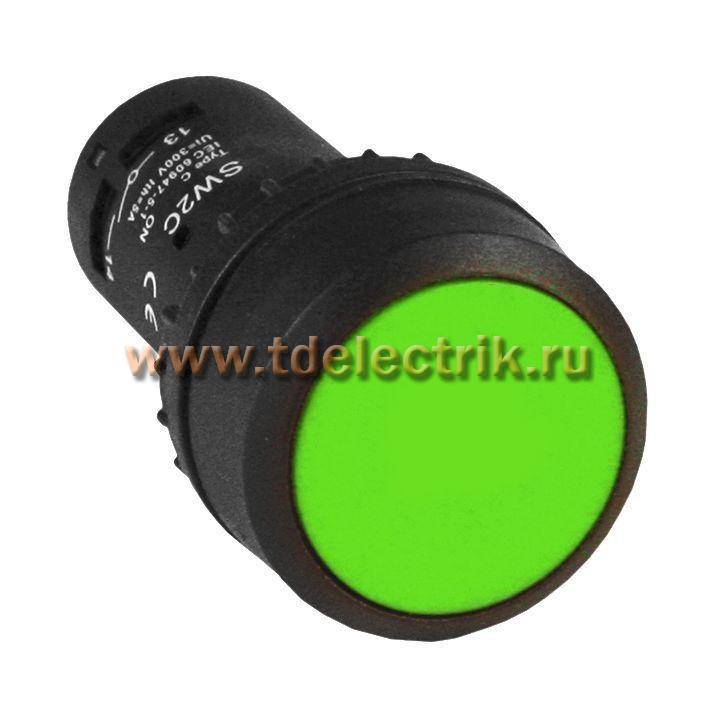 Фотография №1, Кнопка SW2C-11 с фиксацией зеленая NO+NC EKF PROxima