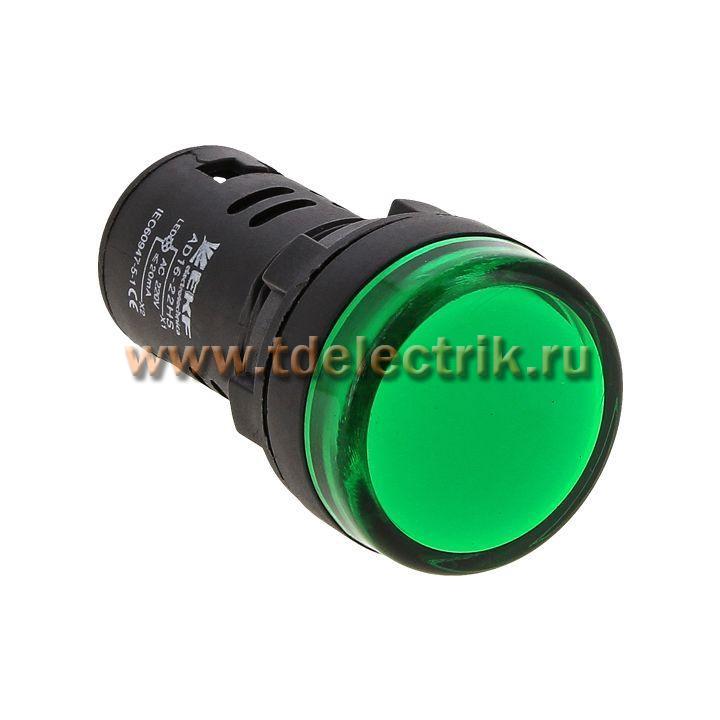 Фотография №1, Матрица светодиодная AD16-22HS зеленая 12В AC/DC EKF PROxima 
