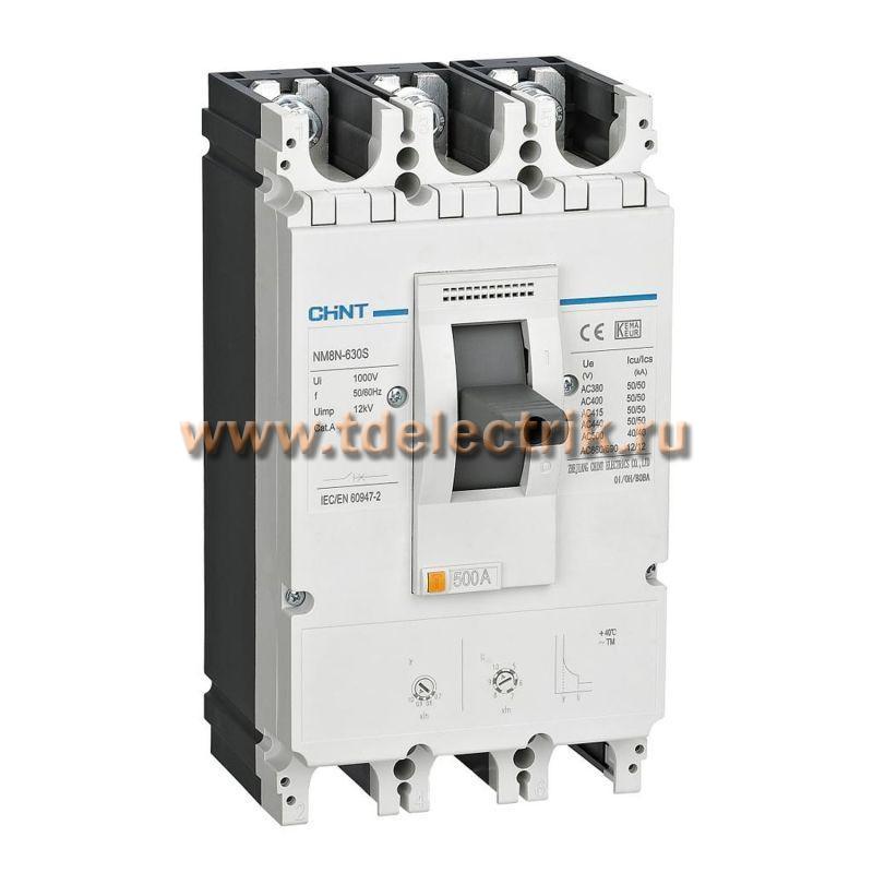 Фотография №1, Выключатель автоматический NM8NDC-630Q TM 3P 315А 70кА с рег. термомаг. расцепителем (R)