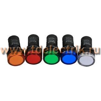 Фотография №1, Лампа AD22DS(LED) матрица D22мм синий 24В AC/DC