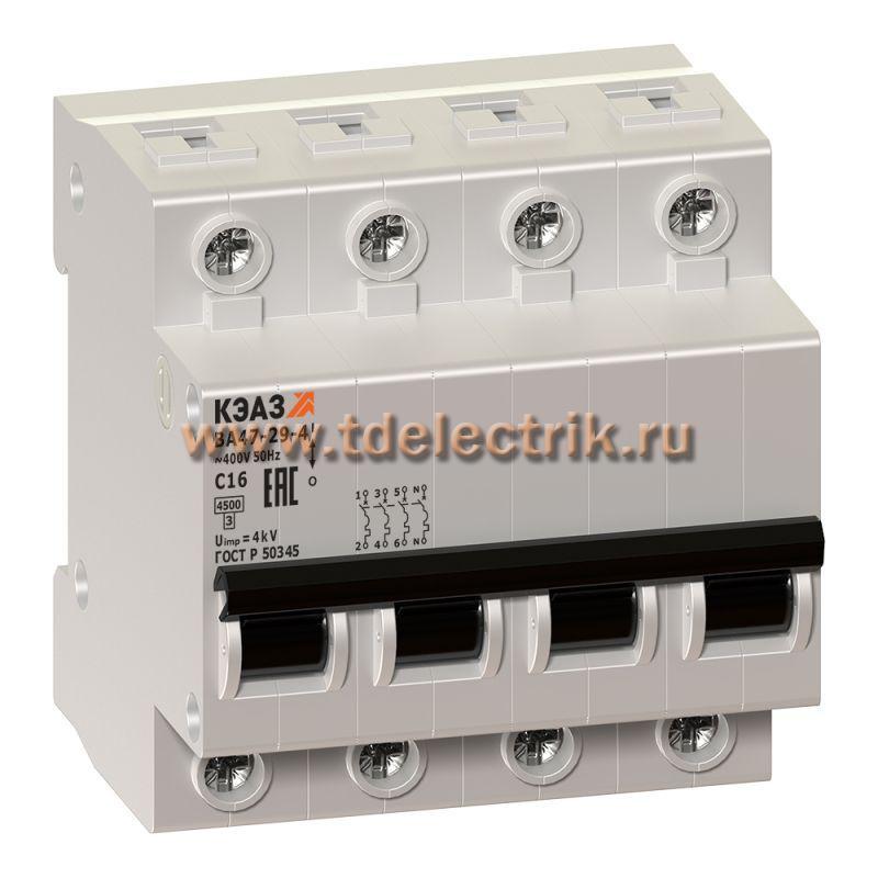 Фотография №1, Выключатель автоматический модульный ВА47-29-4C32-УХЛ3