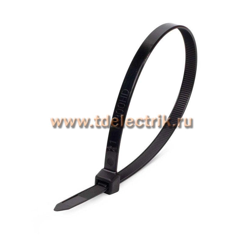 Фотография №1,  Стяжка нейлоновая КСС 3x80 (черн) (100шт) (Fortisflex)