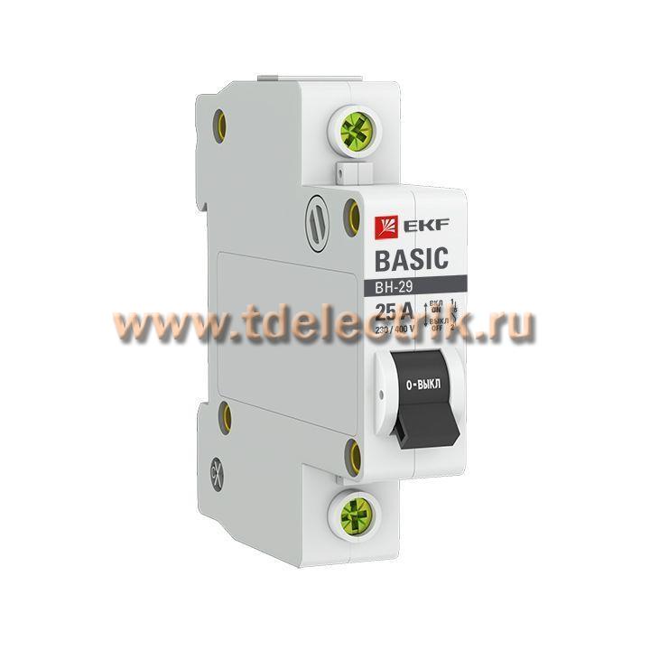 Фотография №1, Выключатель нагрузки 1P 25А ВН-29 EKF Basic
