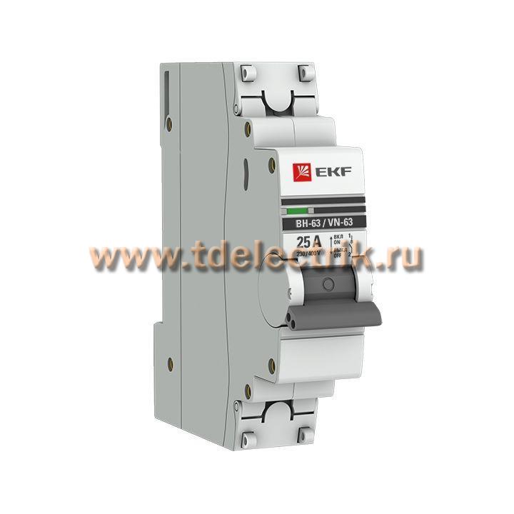 Фотография №1, Выключатель нагрузки 1P  25А ВН-63 EKF PROxima